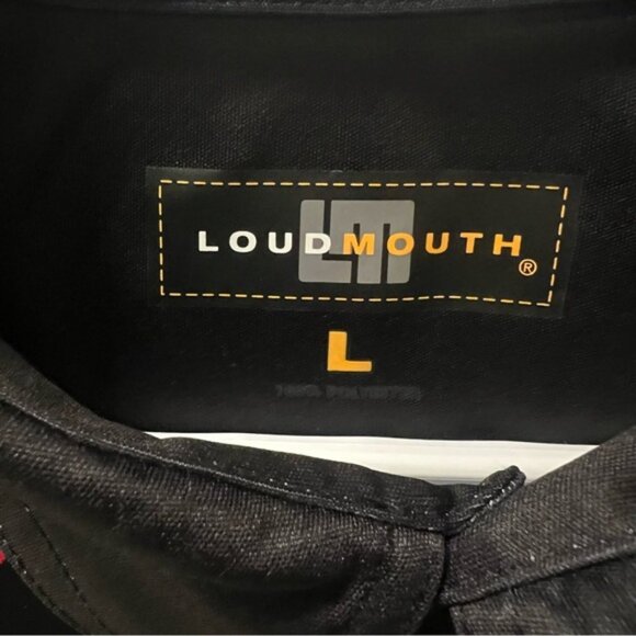 LOUDMOUTH Zebra Print Golf Polo Men's Size Large - Picture 2 of 3